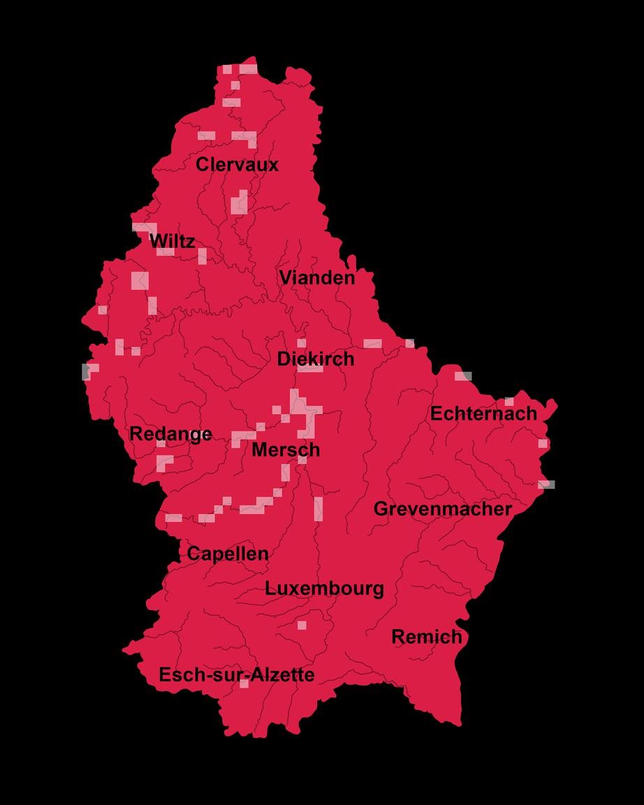 O Luxemburgo tem cerca de 80 sítios onde habitam castores.
