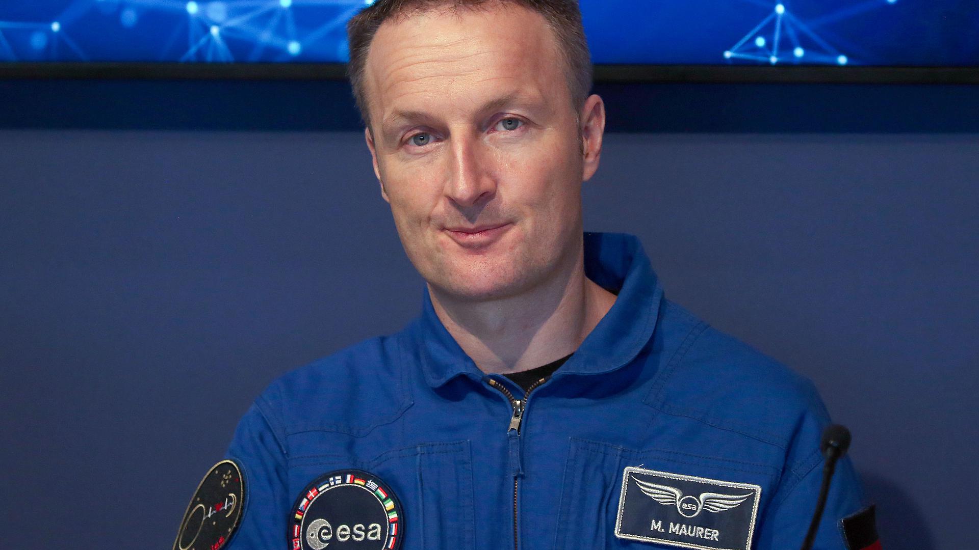 O astronauta Matthias Maurer, da Agência Espacial Europeia, vai estar no Luxemburgo em setembro.