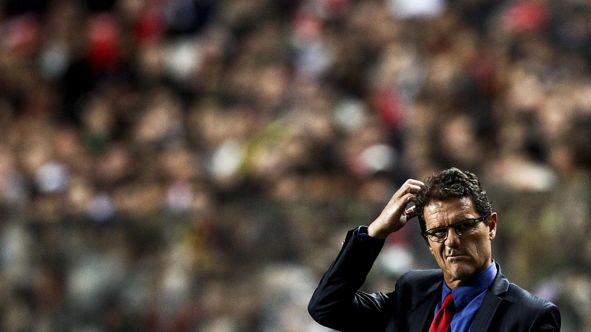 Fabio Capello sofreu a primeira derrora como treinador da selecção russa 