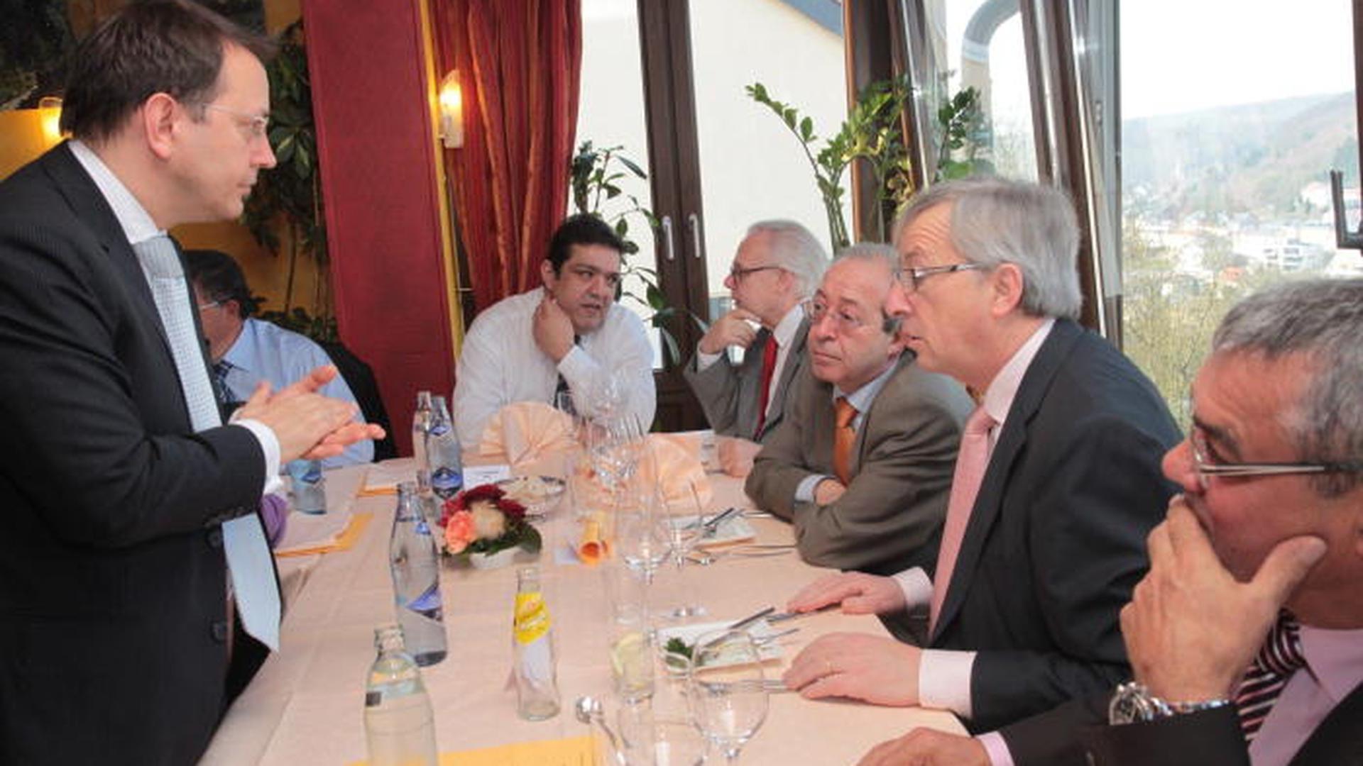 Juncker almoçou com empresários portugueses em Março de 2012, em Weimerskirsch. Hoje volta a repetir o encontro.