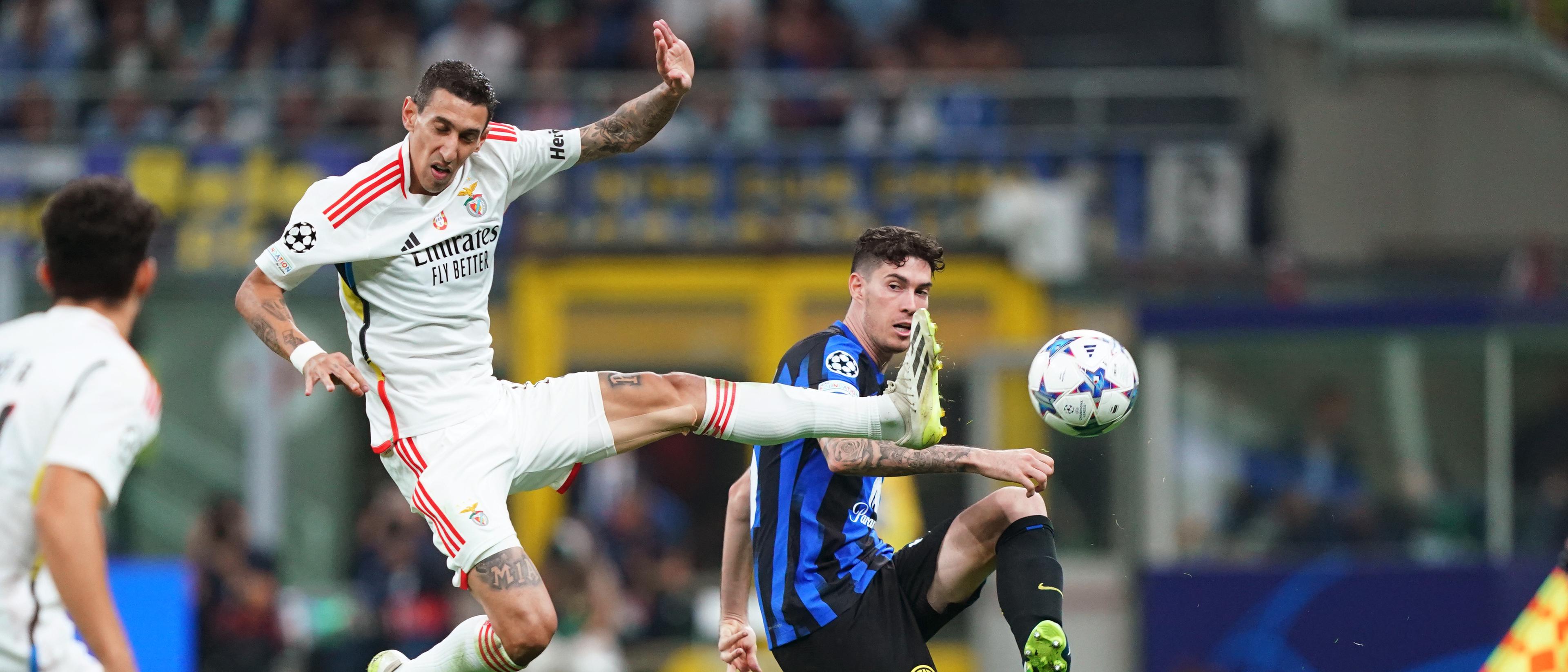 Inter com baixa de peso para o jogo com o Benfica