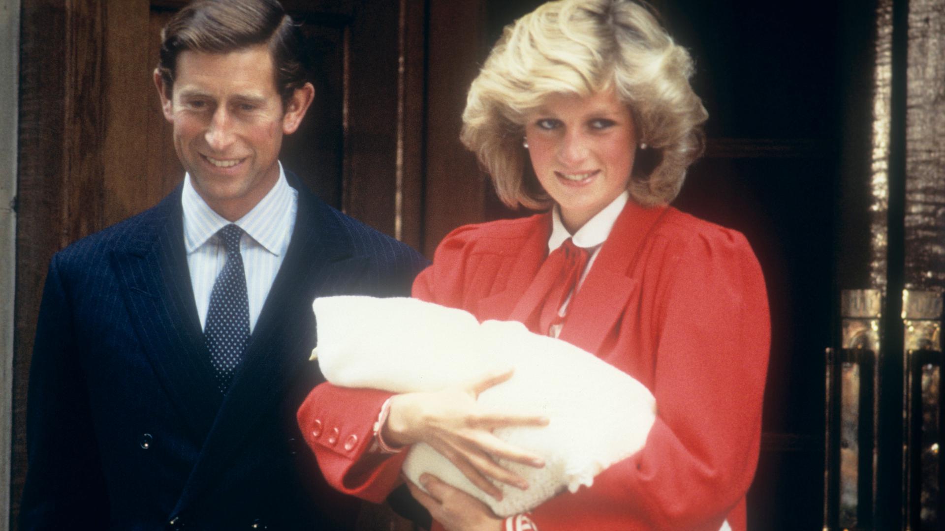 Nascimento do príncipe Harry, em 1984. 
