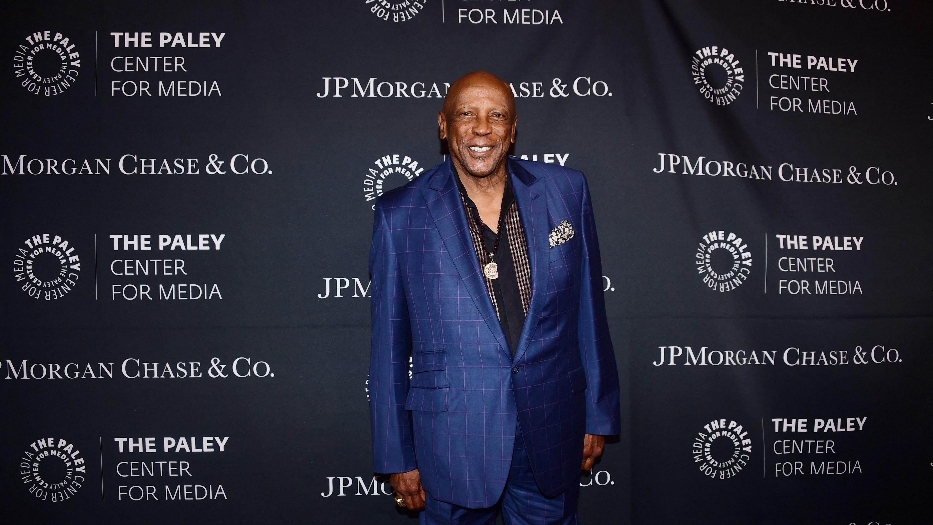(FILES) US actor Louis Gossett Jr., arrives at The Paley Center For Media's Hollywood Tribute to African American Achievements in Television on October 26, 2015, in Beverly Hills, California. Gossett Jr., who became the first Black man to win an Oscar for best supporting actor, has died at 87. A statement from his family said he died March 29, 2024. (Photo by FREDERIC J. BROWN / AFP)