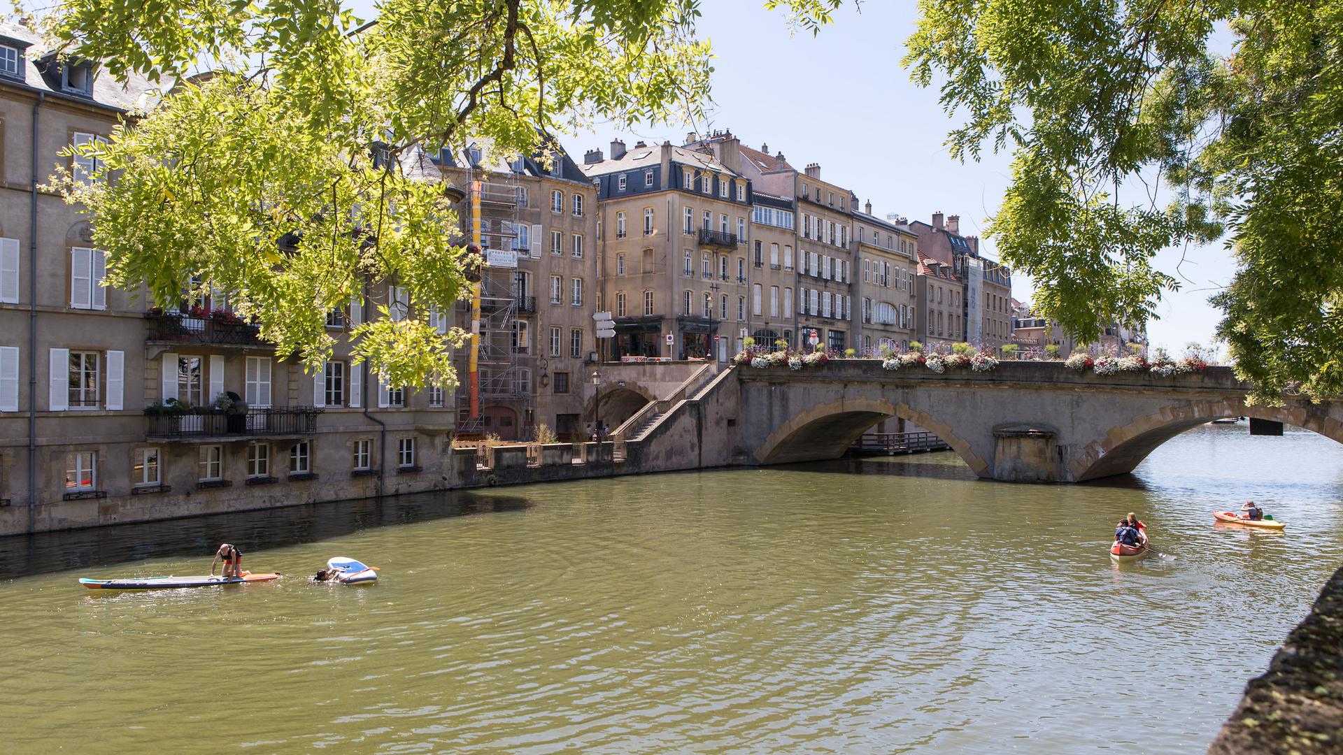 Margens do rio Moselle, em Metz.