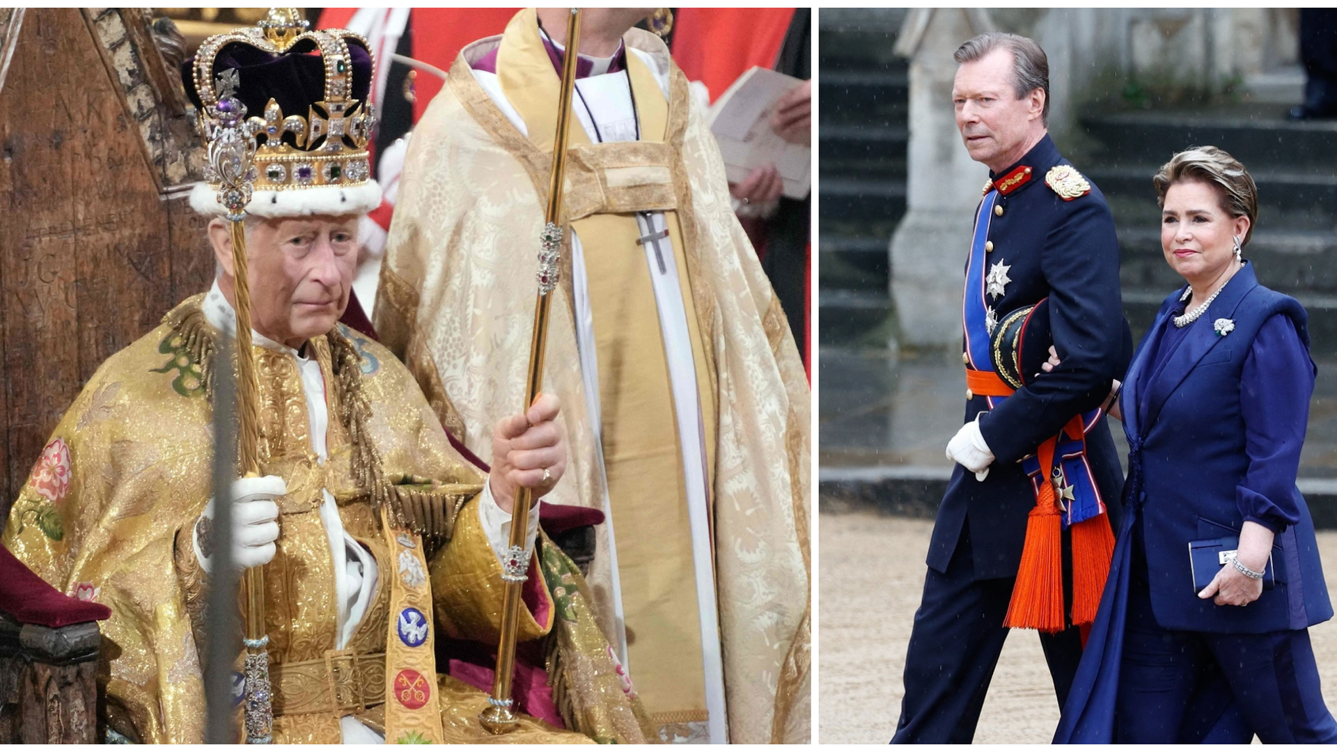 Os grão-duques do Luxemburgo estiveram presentes na coroação de Carlos III e Camilla esta manhã na Abadia de Westminster.