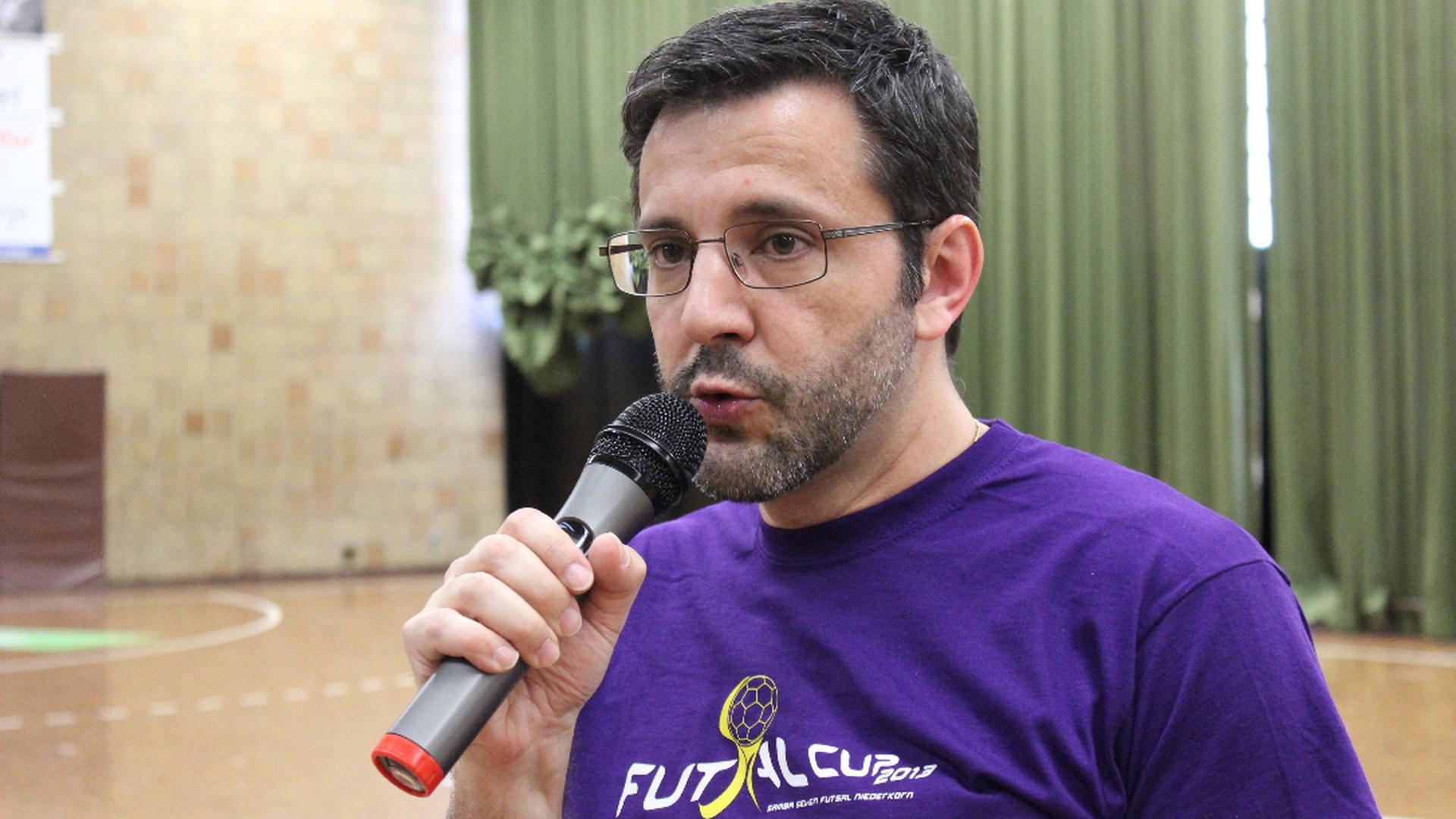 Luís Ramos, o presidente do Samba Seven e grande impulsionador da Futsal Cup