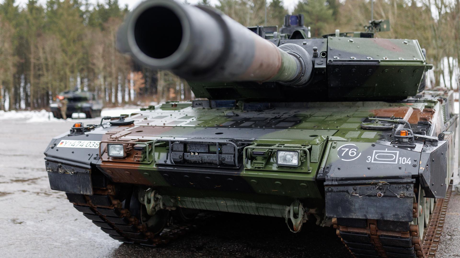 Novo tanque Leopard 2 A7V das Forças Armadas da Alemanha. 
