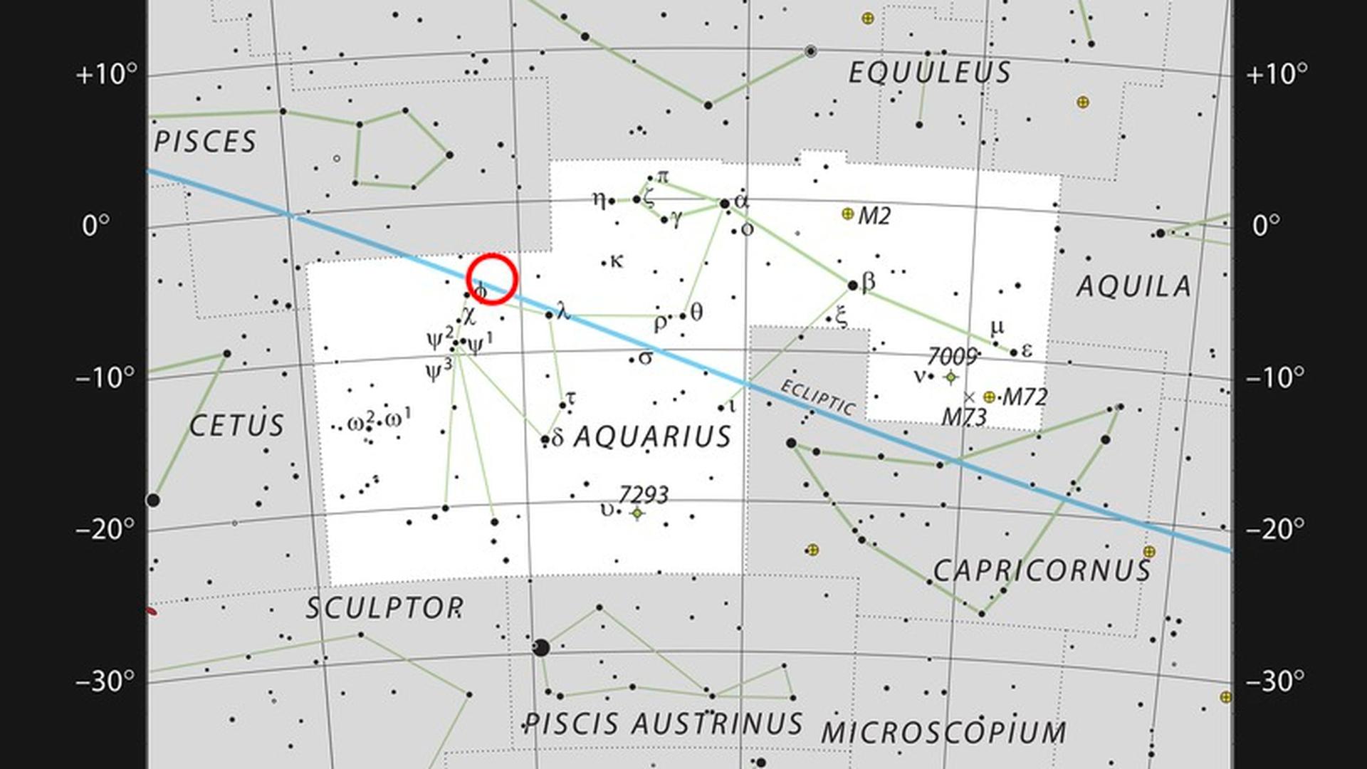 A TRAPPIST-1, localizada a cerca de 39 anos-luz do Sol.