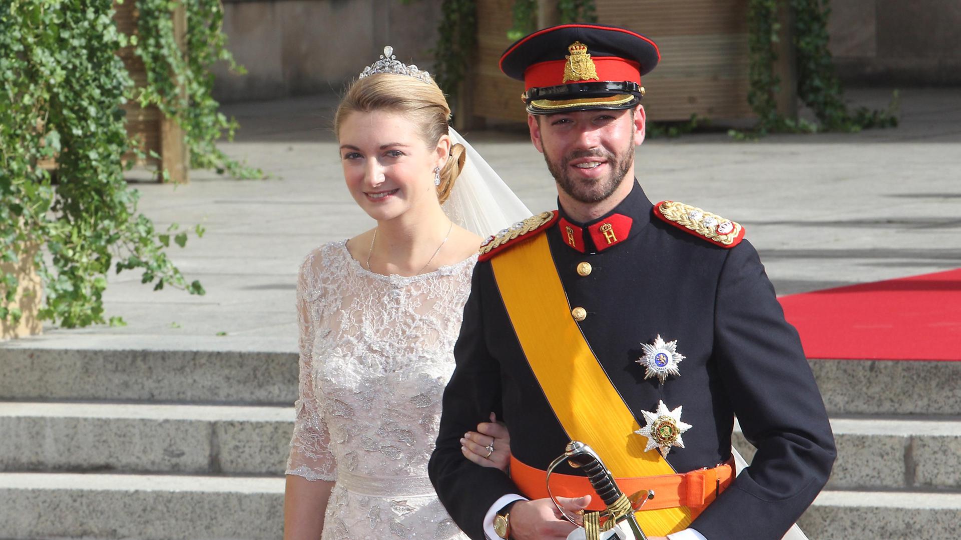 Die kirchliche Hochzeit von Erbgroßherzog Guillaume und Stéphanie de Lannoy am 20.10.2012.