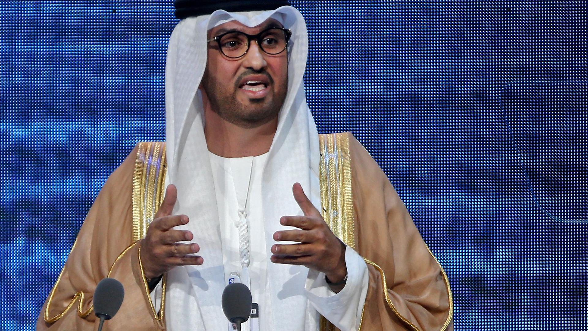 O diretor executivo da Abu Dhabi National Oil Company (ADNOC),  Ahmed al-Jaber, prometeu uma abordagem "pragmática" à ação climática. 