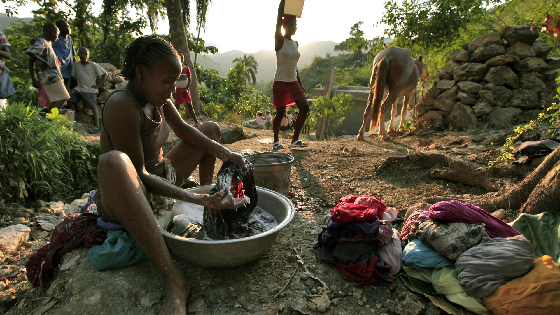 A busca por água depois do terramoto no Haiti fez capa na revista Newsweek.