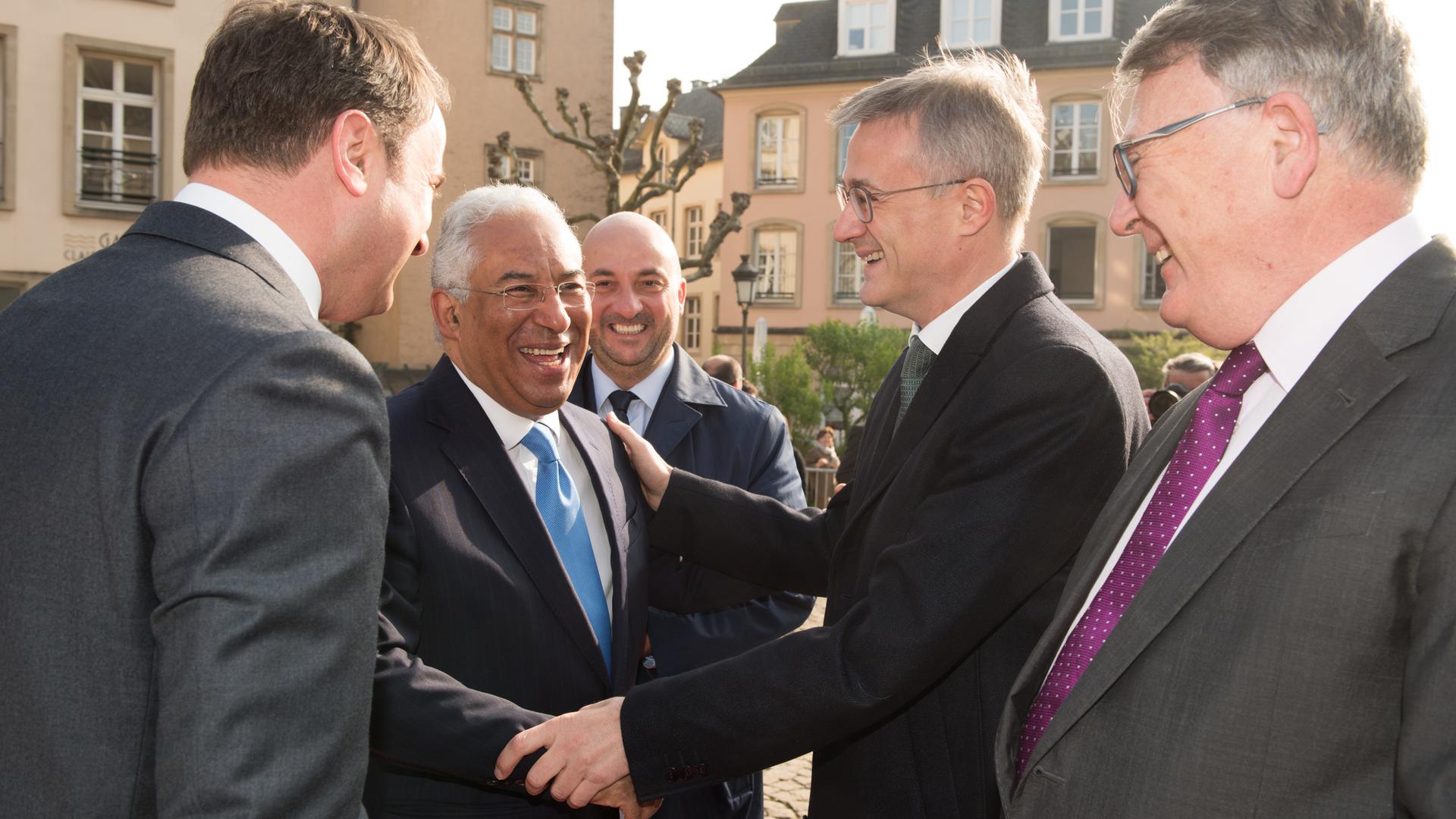 Com o primeiro-ministro português, António Costa