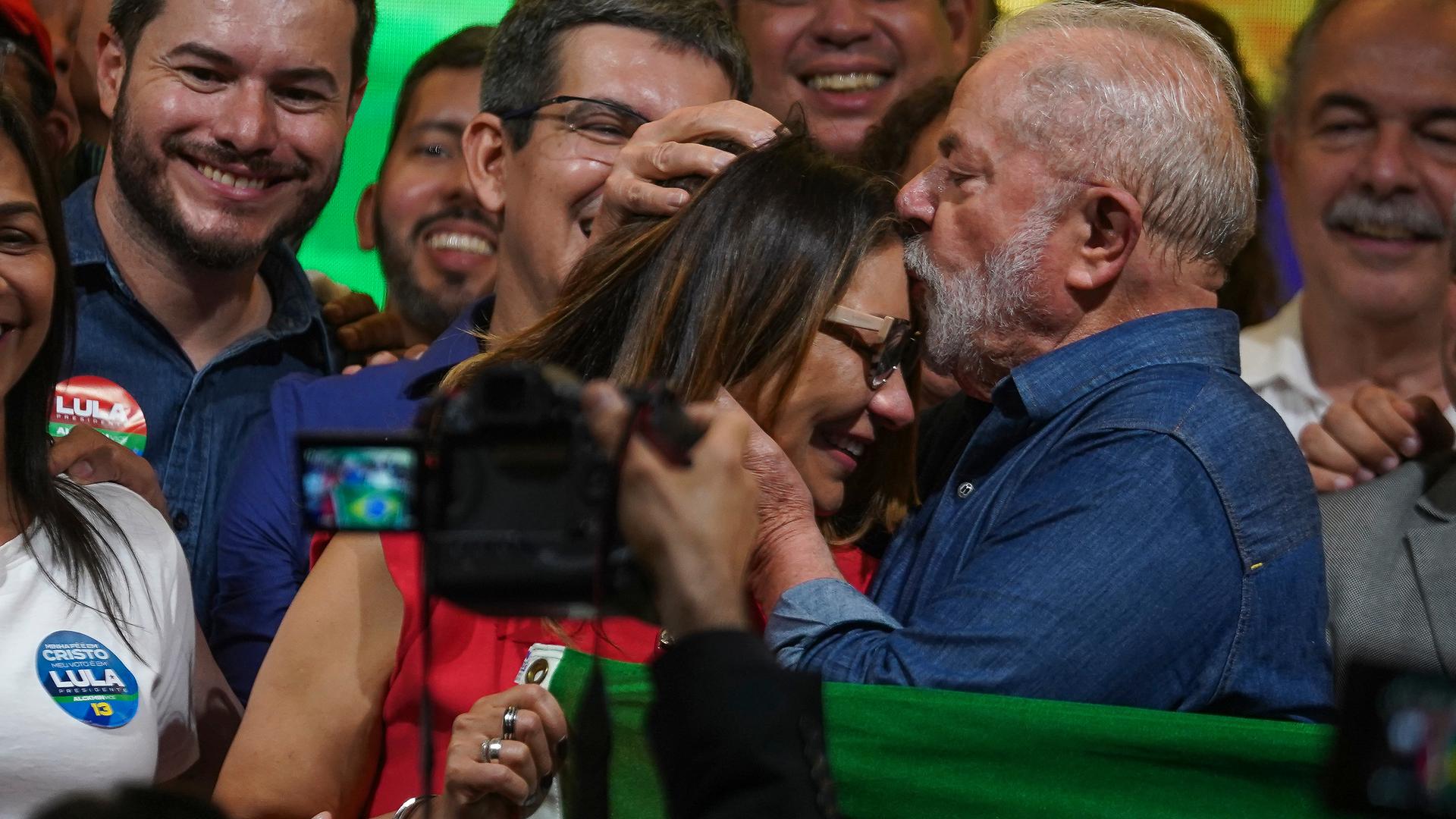 Rosângela da Silva esteve sempre ao lado do petista durante toda a campanha eleitoral.