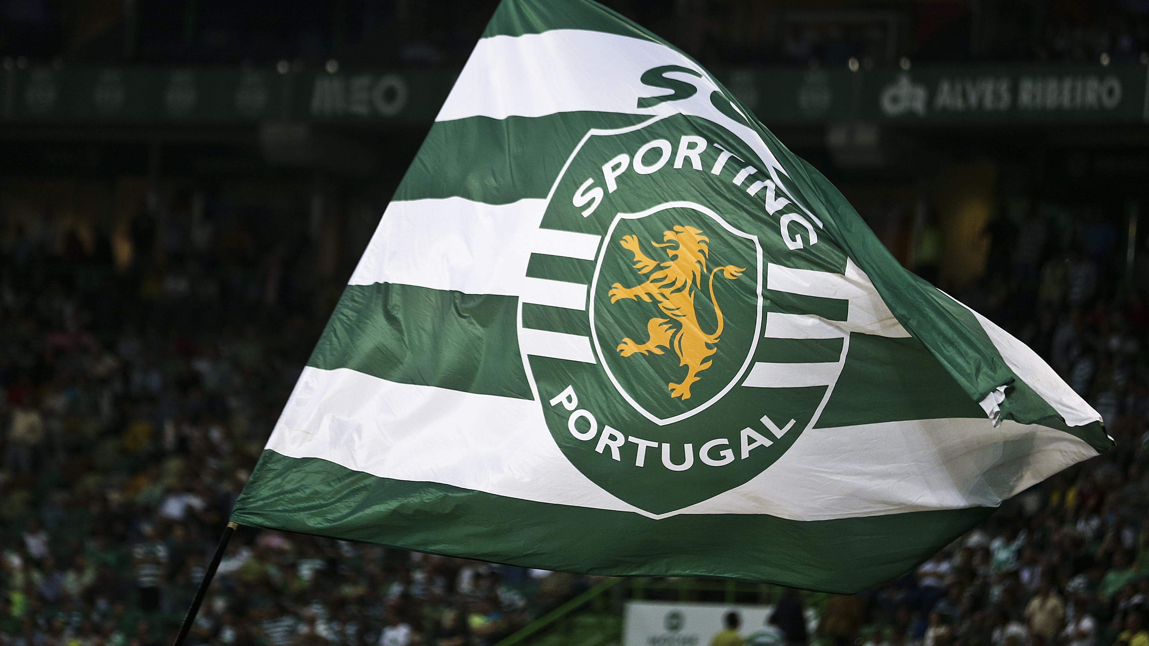 Bandeira do Sporting Clube de Portugal. JOSÉ SENA GOULÃO/LUSA