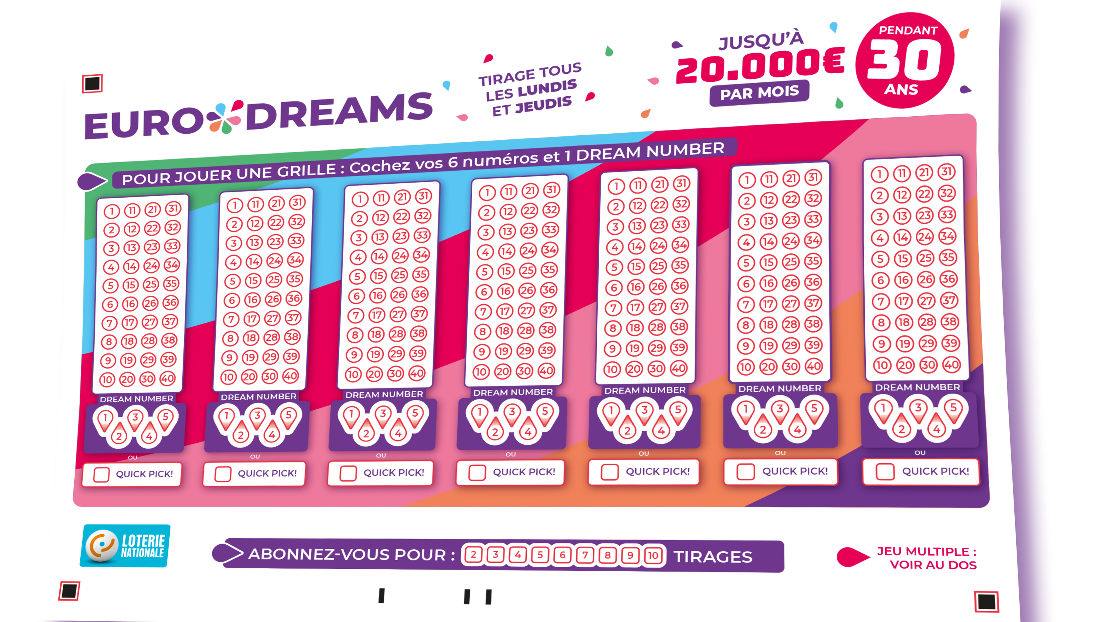 Distribuídos mais de 10 milhões de boletins do novo jogo Eurodreams