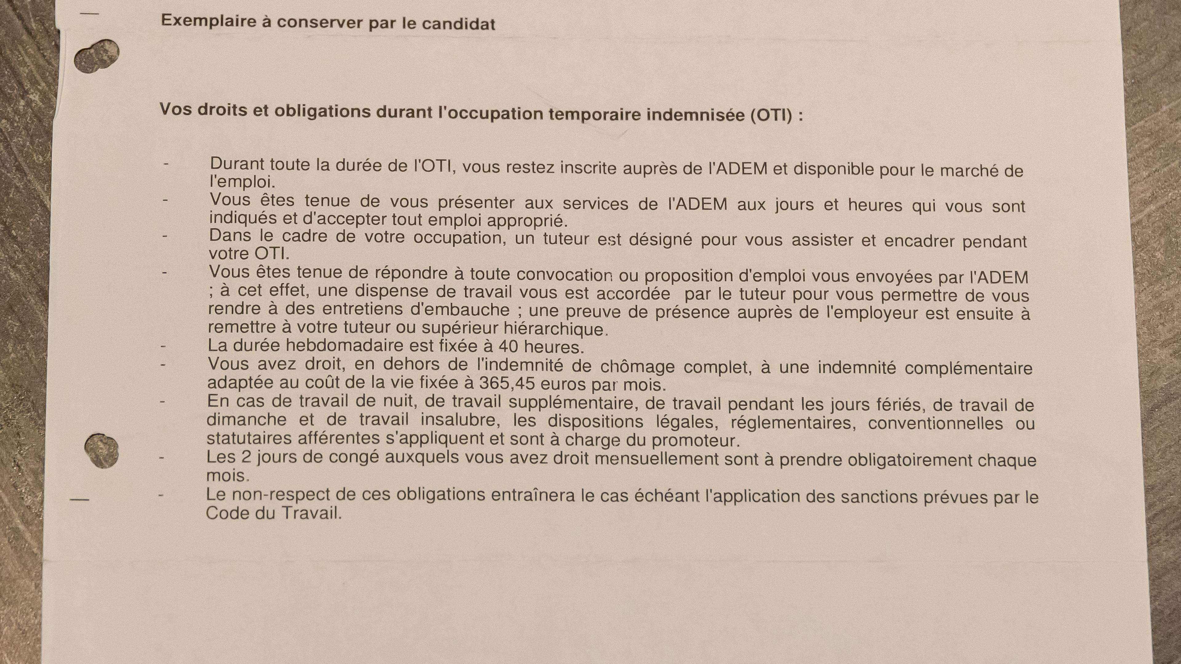 Documents auxquels Contacto a eu accès.