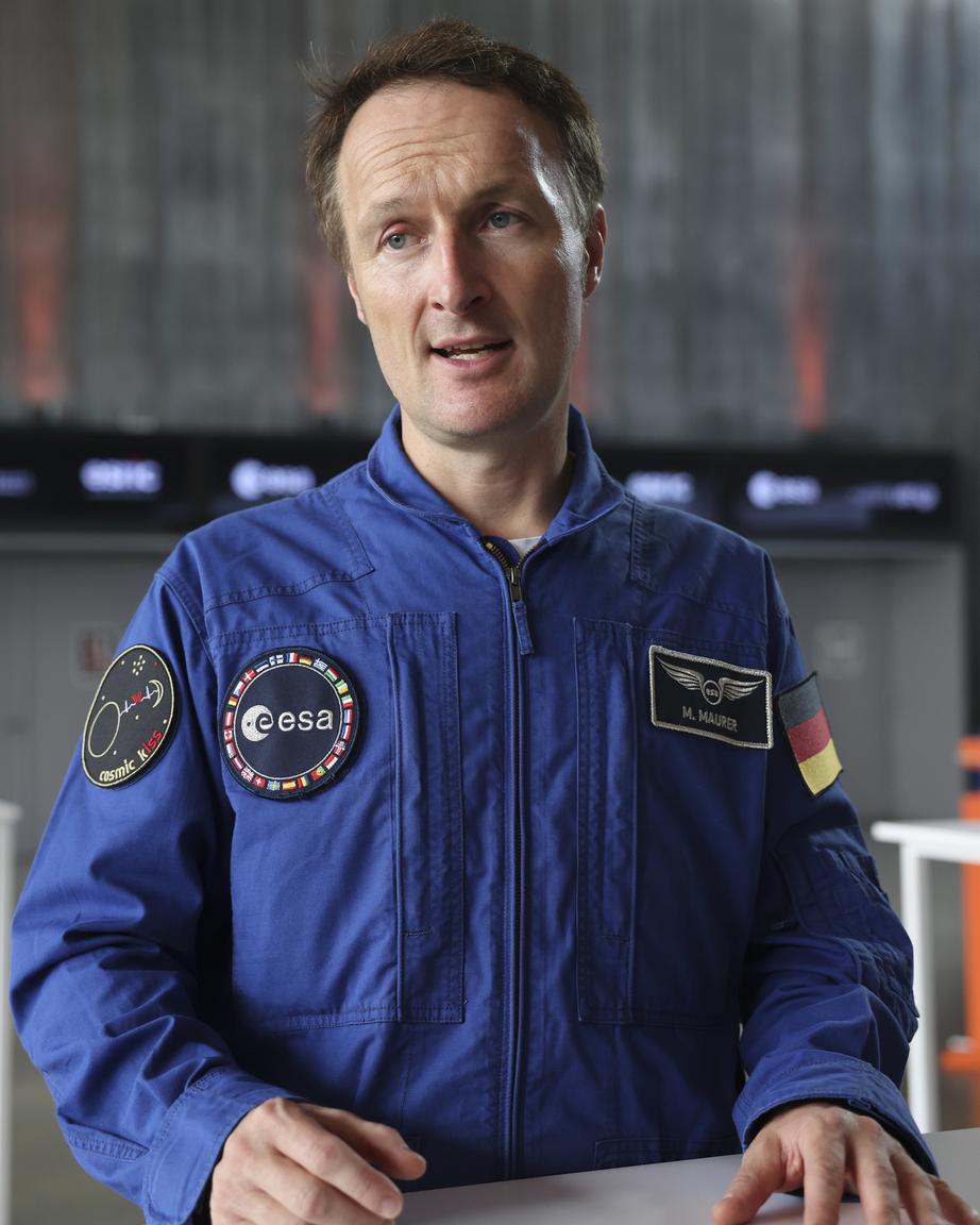 O astronauta Mathias Maurer residiu seis meses na Estação Espacial Internacional. 