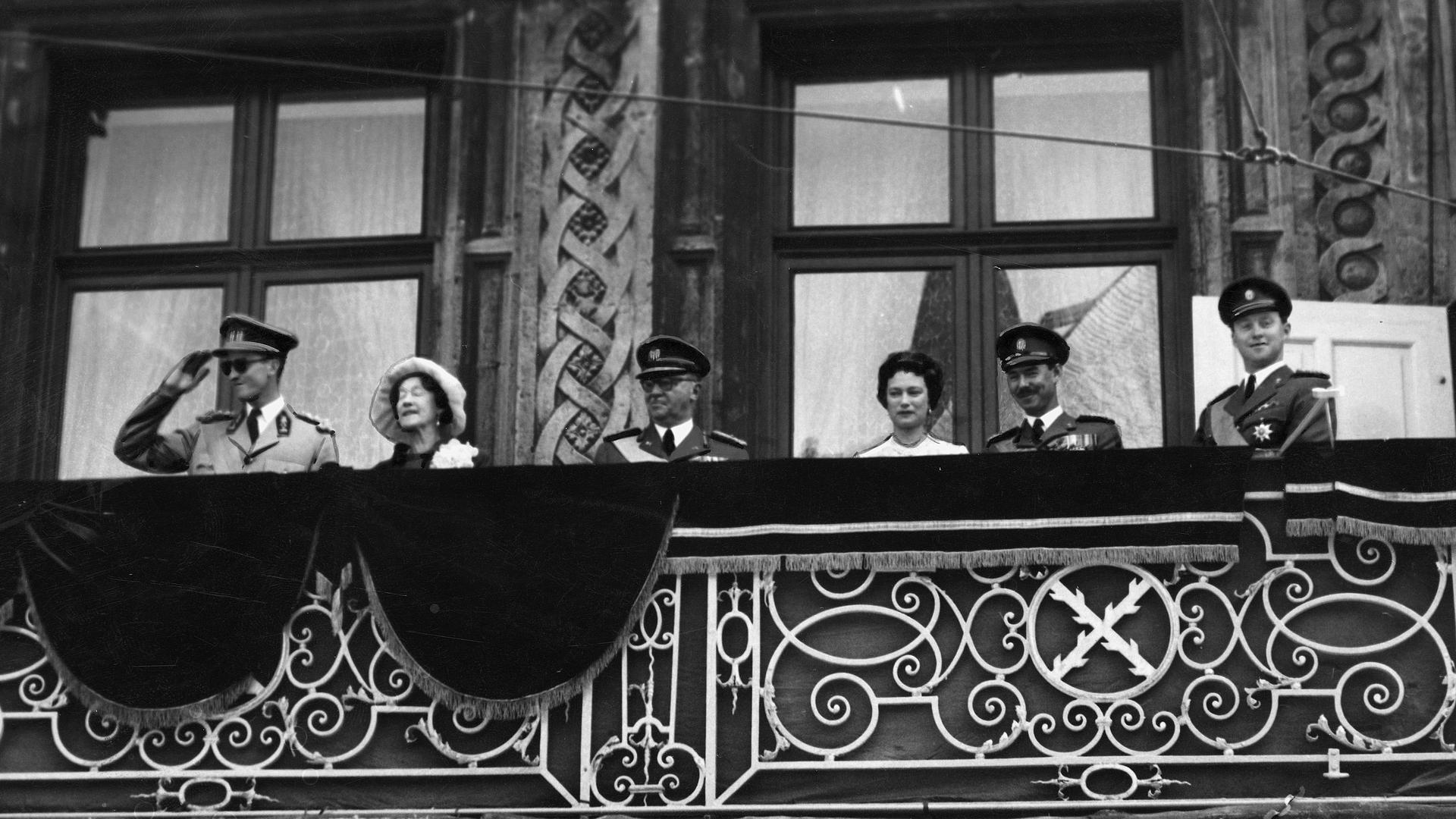 Rei Baudouin durante uma visita ao Luxemburgo, em junho de 1959