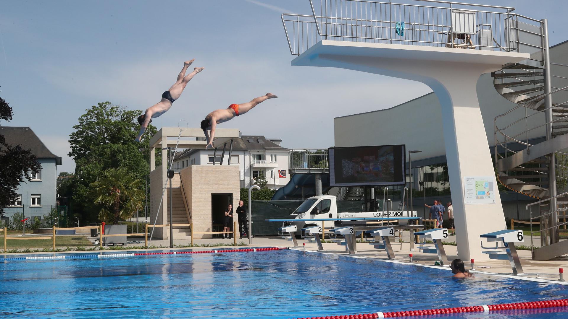 Piscina ao ar livre de Dudelange.