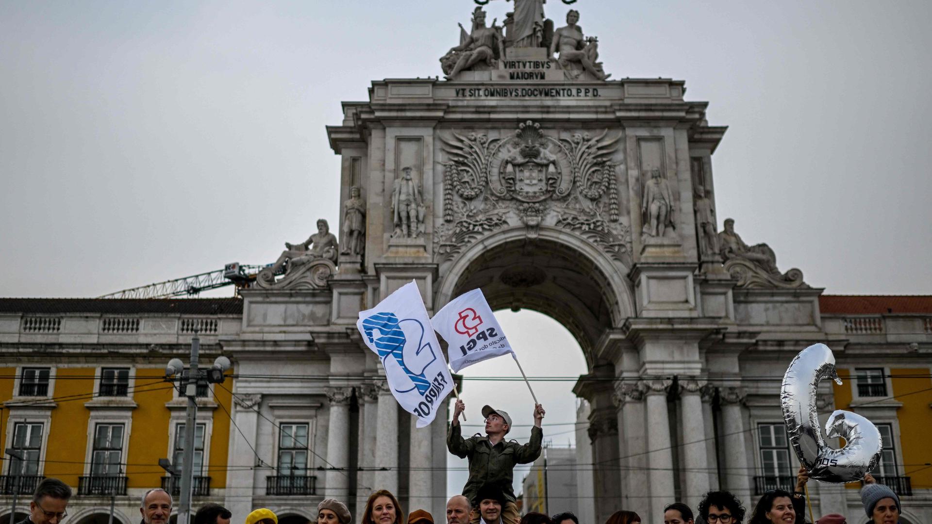 Manifestação dos professore em Lisboa juntou mais de 150 mil pessoas, segundo a Fenprof.